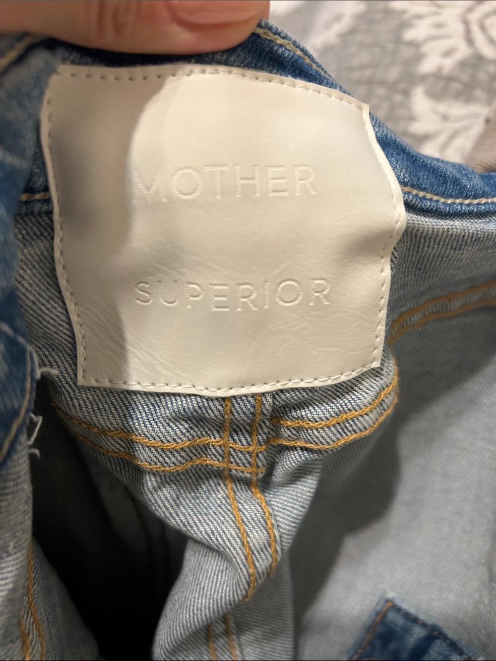 MOTHER The Tomcat Roller Wide Leg Jeans in Light Blue Wash - Picture 6 of 7